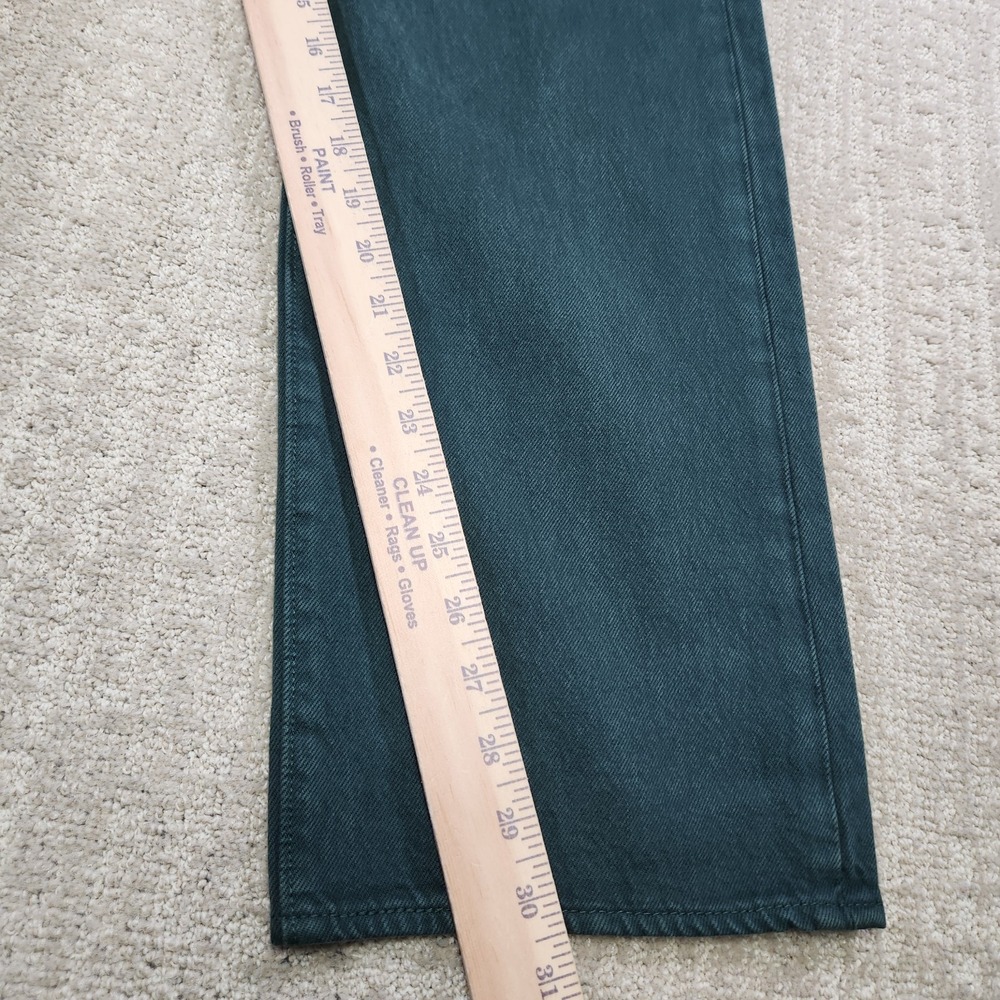 Levis 501 Jeans Men 38x30 Straight Leg Button Fly Green Denim Classic - Picture 8 of 13